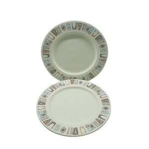 Vintage Harmony House Marimba Bay Salad Plates 8"  Set Mid Century DAMAGE READ